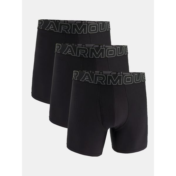 Bokserki męskie Under Armour M Perf Tech 6in Mix Mix, 3-pak. Czarne bielizna termoaktywna Under Armour, m, bez wzorów, z materiału. Za 272.99 zł.