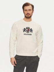 Tommy Hilfiger Bluza Icon MW0MW38349 Écru Regular Fit. Bluzy Tommy Hilfiger, m, bez wzorów, z bawełny, bez kaptura. Za 379.99 zł.