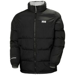 Odwracalna kurtka puchowa Helly Hansen YU23. Czarne kurtki Helly Hansen, m, bez wzorów, z puchu, bez kaptura. Za 809.50 zł.