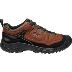 Buty trekkingowe męskie Keen Targhee Iv Wp. Brązowe trekkingi Keen, bez wzorów, z materiału, bez zapięcia. Za 789.00 zł.