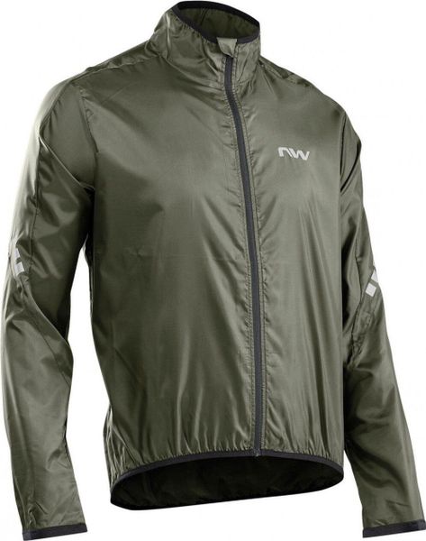 Kurtka rowerowa od wiatru i deszczu NORTHWAVE Vortex 2 DWR. Zielone kurtki Northwave, s, bez wzorów, z poliesteru, bez kaptura. Za 209.99 zł.