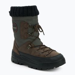 Śniegowce męskie Napapijri Herb. Brązowe śniegowce Napapijri, bez zapięcia. Za 489.99 zł.