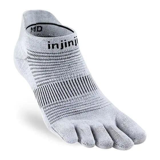Skarpetki Injinji Lightweight No-Show. Szare skarpety Injinji, bez wzorów. Za 113.50 zł.