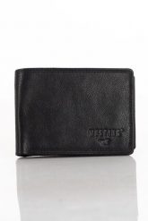 Męski Portfel Skórzany Czarny Mustang Denimo Wallet. Czarne portfele Mustang, bez wzorów, ze skóry. Za 149.99 zł.