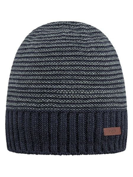 Barts Czapka "David" w kolorze granatowym rozmiar: onesize. Niebieskie czapki zimowe Barts, z aplikacjami, ze splotem. Za 98.10 zł.