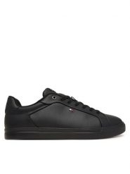 Tommy Hilfiger Sneakersy Lightweight Pinperf Lth Sneaker FM0FM05981 Czarny. Czarne buty sportowe casual Tommy Hilfiger, bez wzorów, ze skóry, bez zapięcia. Za 409.99 zł.