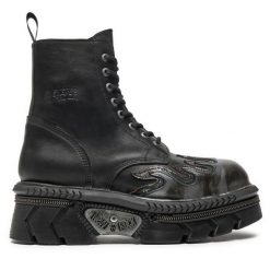 Glany NEW ROCK. Czarne trapery NEW ROCK, bez zapięcia. Za 1,169.00 zł.