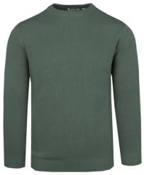 Męski Sweter z Dzianiny Bawełnianej - Colosseo - Zgaszona Zieleń. Zielone swetry rozpinane Colosseo, l, bez wzorów, z bawełny, bez kołnierzyka, bez ramiączek. Za 159.00 zł.