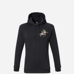 Bluza outdoorowa męska CIMAÏ COLLAB BENJAMIN JEAN JEAN. Czarne bluzy z kapturem Millet, l, bez wzorów, z bawełny, z kapturem. Za 329.00 zł.