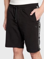 Guess Szorty sportowe Z2YD02 K6ZS1 Czarny Regular Fit. Czarne krótkie spodenki sportowe Guess, m, z aplikacjami, z bawełny. Za 199.99 zł.