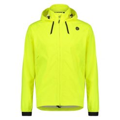 Compact Rain Jacket Commuter Men Hi-vis. Żółte kurtki przeciwdeszczowe AGU, m, bez wzorów, z materiału, bez kaptura. Za 792.00 zł.