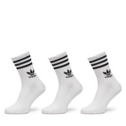 Skarpety długie adidas. Białe skarpety Adidas, bez wzorów. Za 59.99 zł.