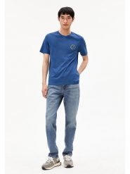 Armedangels Koszulka "Jaames" w kolorze niebieskim rozmiar: L. Niebieskie bezrękawniki armedangels, l, bez wzorów, z bawełny, bez kołnierzyka, bez ramiączek. Za 86.99 zł.