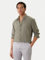 BOSS Koszula Relegant 50567579 Szary Regular Fit. Szare koszule Boss, m, bez wzorów, ze lnu, bez kołnierzyka, bez ramiączek. Za 499.99 zł.