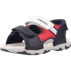 Sandały GEOX B S.FLAFFEE B. A Niebieski. Niebieskie sandały Geox, ze skóry, bez zapięcia. Za 180.99 zł.