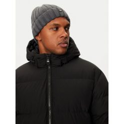 Czapka Tommy Hilfiger. Szare czapki zimowe Tommy Hilfiger, bez wzorów. Za 419.99 zł.