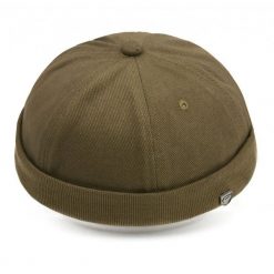 Letnia Czapka - Leonka (Dokerka) - Pako Jeans - Oliwkowa. Zielone czapki zimowe Pako Jeans, bez wzorów, z bawełny. Za 49.99 zł.
