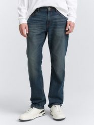 Męskie Spodnie Jeansowe Marvin Straight Mid Stone Blue Grey Denim 1047981 10162, W32 L32. Niebieskie spodnie materiałowe Tom Tailor, na co dzień, l, bez wzorów, z bawełny, casualowe. Za 179.99 zł.