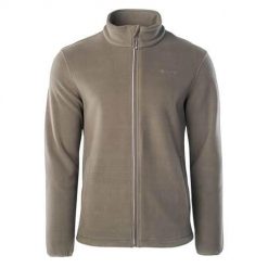 Bluza sportowa męska Hi-Tec Nader. Brązowe bluzy bez kaptura Hi-tec, l, bez wzorów, z materiału, bez kaptura. Za 148.25 zł.