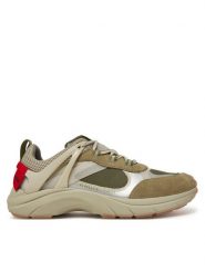 HUGO Sneakersy GO2 50541703 Khaki. Brązowe buty sportowe casual Hugo, bez wzorów, z materiału, bez zapięcia. Za 499.99 zł.