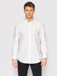 Polo Ralph Lauren Koszula Core Replen 710792041 Biały Custom Fit. Białe koszule Polo Ralph Lauren, m, bez wzorów, z bawełny, bez kołnierzyka, bez ramiączek. Za 359.99 zł.