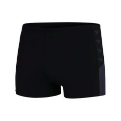 Strój kąpielowy Męski Boom Logo Splice Aquashort. Czarne odzież kąpielowa Speedo, m, bez wzorów, sportowe. Za 79.99 zł.