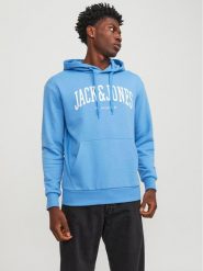 Jack&Jones Bluza Josh 12236513 Niebieski Standard Fit. Niebieskie bluzy Jack&Jones, m, bez wzorów, z syntetyku, bez kaptura. Za 99.99 zł.