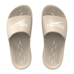 Klapki basenowe męskie Speedo Slides. Białe klapki Speedo, z materiału. Za 81.98 zł.