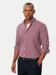 Tommy Hilfiger Koszula Flex Poplin MW0MW44595 Czerwony Regular Fit. Czerwone koszule Tommy Hilfiger, m, bez wzorów, z bawełny, bez kołnierzyka, bez ramiączek. Za 369.99 zł.