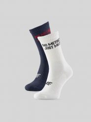 4F Skarpetki długie (2-pack) męskie - multikolor 39-42. Skarpety 4F, bez wzorów, z bawełny. Za 49.99 zł.