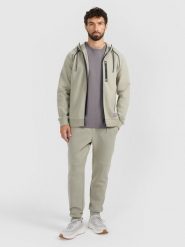 4F Spodnie dresowe joggery męskie - zielone XXL. Niebieskie joggery i bojówki 4F, m, bez wzorów, z bawełny. Za 179.99 zł.