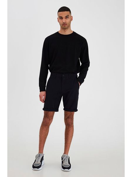 !SOLID Szorty chino "Fredrick" w kolorze czarnym rozmiar: M. Czarne eleganckie spodnie Solid, na co dzień, m. Za 96.14 zł.