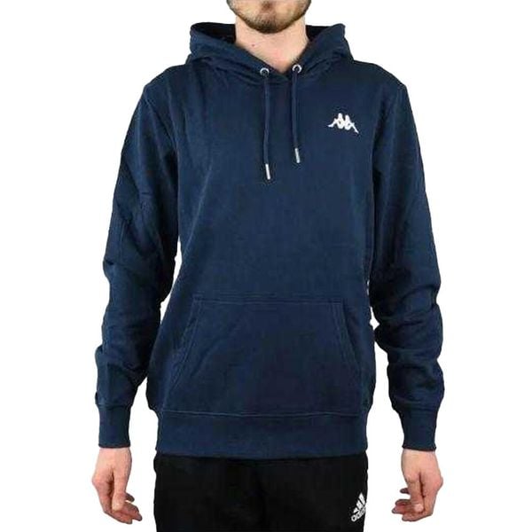 Męska Bluza Z Kapturem Vend. Niebieskie bluzy z kapturem Kappa, m, bez wzorów, z bawełny, z kapturem. Za 179.99 zł.