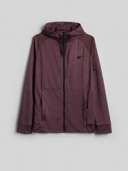 4F Bluza treningowa regular z kapturem męska - fioletowa L. Fioletowe bluzy 4F, l, bez wzorów, z kapturem. Za 249.99 zł.