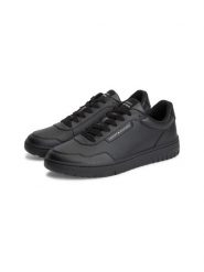 Tommy Hilfiger trampki z elementami skórzanymi Mężczyźni skóra czarny, 43. Czarne trampki Tommy Hilfiger, m, bez wzorów, bez zapięcia. Za 499.95 zł.