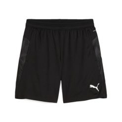 Szorty Puma Teamcup. Czarne krótkie spodenki sportowe Puma, m, bez wzorów, z materiału. Za 187.50 zł.