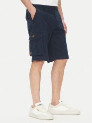 Aeronautica Militare Szorty materiałowe 251BE256CT3511 Granatowy Regular Fit. Niebieskie szorty Aeronautica Militare, m, bez wzorów, z bawełny. Za 579.99 zł.
