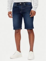 Pepe Jeans Szorty jeansowe PM801075 Granatowy Slim Fit. Niebieskie szorty Pepe Jeans, m, bez wzorów, z bawełny. Za 309.99 zł.