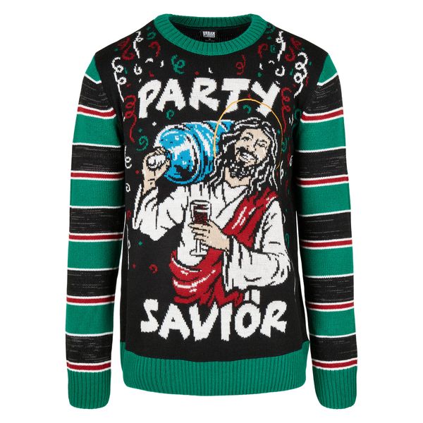 Bluza Urban Classics savior christmas. Czarne bluzy Urban Classics, m, bez wzorów, bez kaptura. Za 243.50 zł.