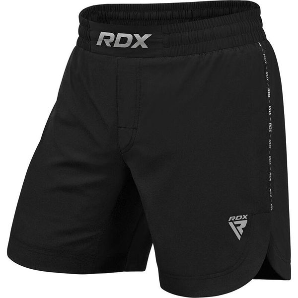 Spodenki treningowe męskie RDX T15. Czarne krótkie spodenki sportowe RDX SPORTS, l, bez wzorów, z elastanu. Za 159.99 zł.