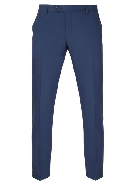 Granatowe spodnie męskie garniturowe JARRET PLM-6G-047-N. Niebieskie eleganckie spodnie Pako Lorente, m, z poliesteru. Za 429.99 zł.