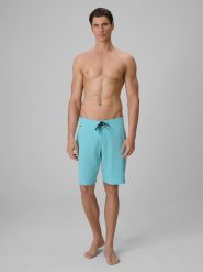 4F Spodenki plażowe boardshorty z filtrem UPF50+ męskie - turkusowe S. Niebieskie szorty 4F, m, bez wzorów, z materiału, wakacyjne. Za 129.99 zł.