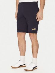 Puma Szorty sportowe Ess 684715 Granatowy Regular Fit. Niebieskie krótkie spodenki sportowe Puma, m, bez wzorów, z bawełny. Za 99.99 zł.