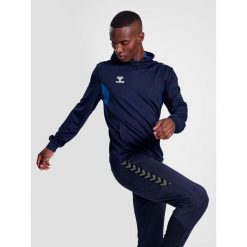 Poliestrowa bluza z kapturem Hummel Authentic. Niebieskie bluzy Hummel, bez wzorów, z kapturem. Za 212.50 zł.