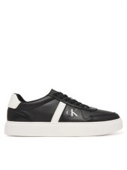 Calvin Klein Sneakersy Classic Cups Lace Lth Emb Tongue HM0HM02237 Czarny. Czarne buty sportowe casual CALVIN KLEIN, bez wzorów, ze skóry, bez zapięcia. Za 449.99 zł.