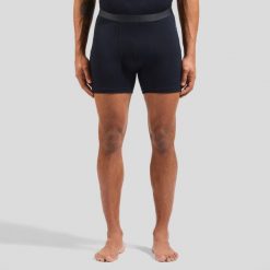 Bokserki termoaktywne męskie Odlo Merino 160 Boxer. Czarne bokserki ODLO, l, bez wzorów. Za 249.99 zł.