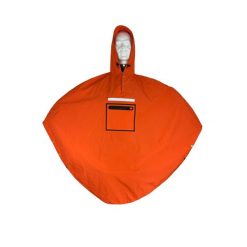 Poncho Ludowe Poncho Pomarańczowe. Brązowe kurtki przeciwdeszczowe PEOPLE PONCHO, bez wzorów, bez kaptura. Za 441.00 zł.