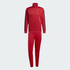 Dres Dayready. Czerwone komplety dresowe Adidas, xl, bez wzorów, z dresówki, bez ramiączek. Za 252.99 zł.