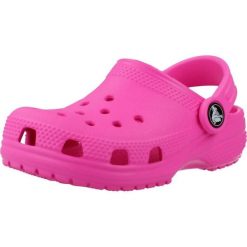 Sandały CROCS CLASSIC CLOG T Rose. Czerwone sandały Crocs, z syntetyku, bez zapięcia. Za 196.99 zł.