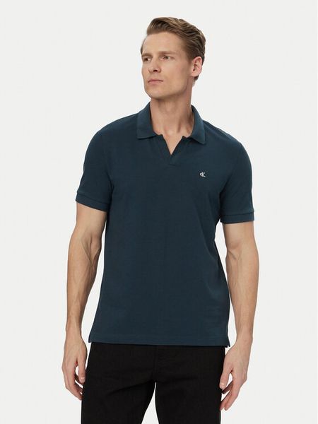 Calvin Klein Jeans Polo LV04RF215G Granatowy Regular Fit. Niebieskie koszulki polo Calvin Klein Jeans, m, bez wzorów, z bawełny, bez kołnierzyka, bez ramiączek. Za 210.99 zł.